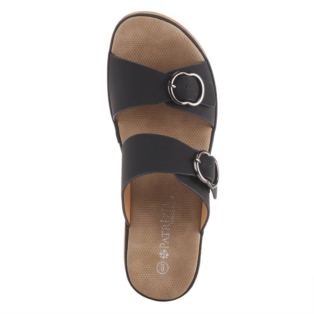 Womens Patrizia Shaniho Slide Wedge Sandals with Buckles