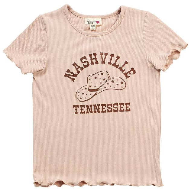 Girls (7-16) Dream Girl Short Sleeve Lettuce Edge Nashville Tee