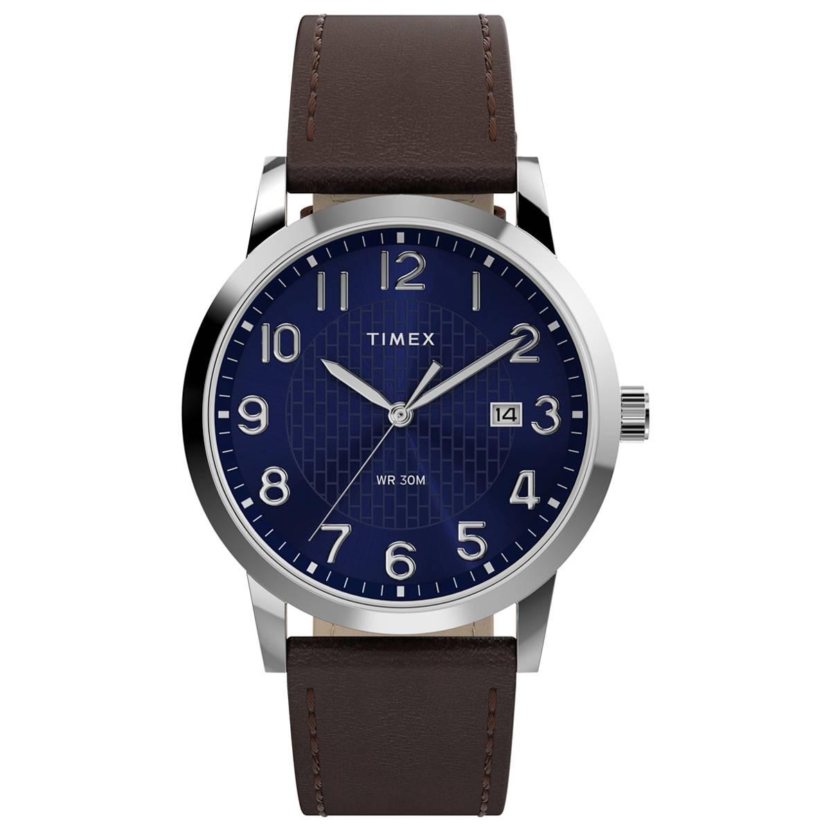 Mens Timex(R) Main Street Blue Dial Watch - TW2Y67500JT