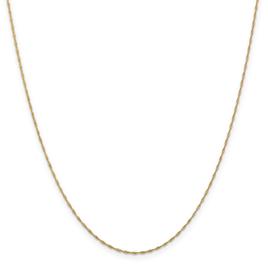 Gold Classics™ 1mm. 14kt. Gold Singapore Chain Necklace