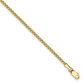 Gold Classics™ 10kt. Gold 1.5mm 7in. Box Chain Bracelet