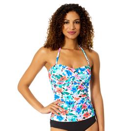 Womens Anne Cole Fiore Floral Strapless Tankini Swim Top