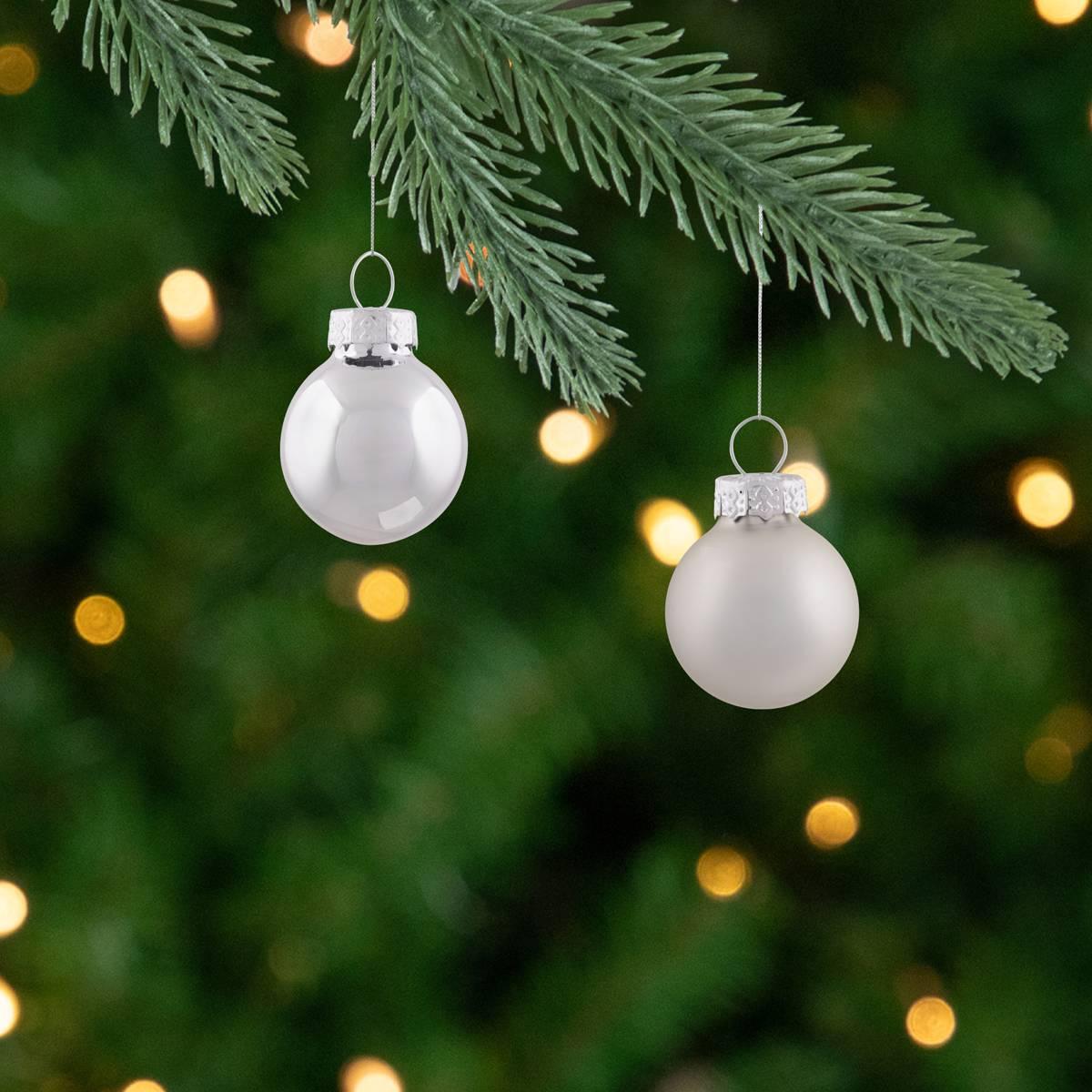 Northlight Seasonal 24ct. Glass Christmas Ball Ornaments