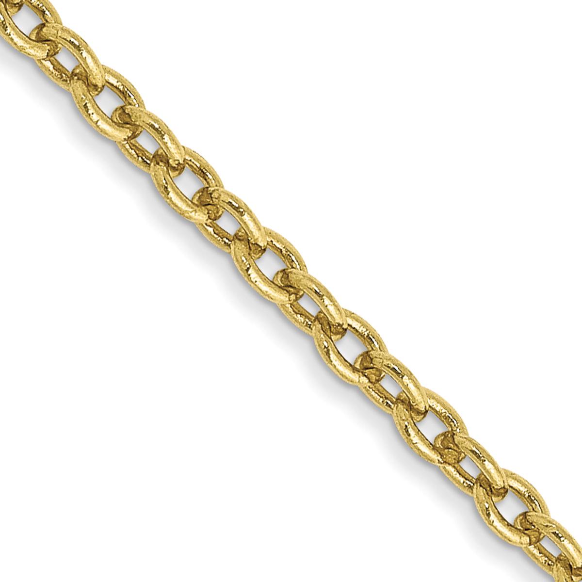 Gold Classics™ 10kt. 2mm Solid Cable Chain Necklace