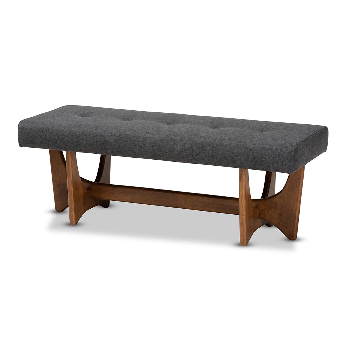 Baxton Studio Theo Upholstered Bench
