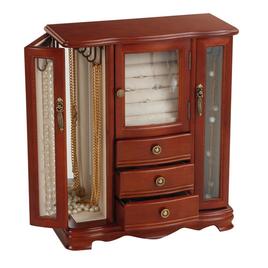 Mele & Co. Richmond Wooden Walnut Jewelry Box