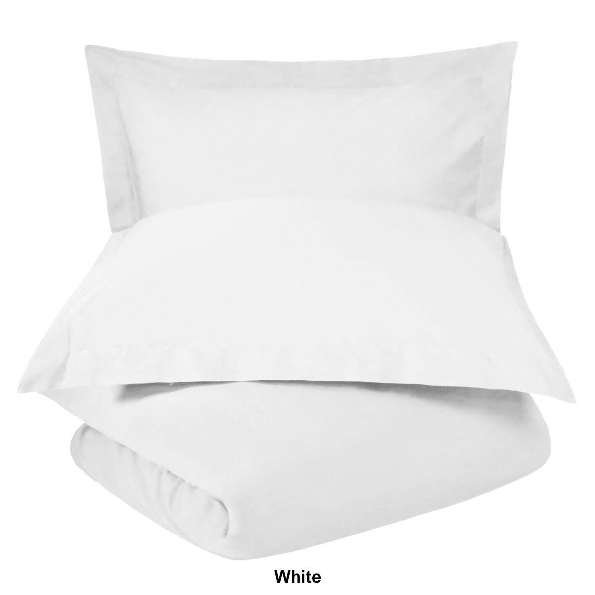 Superior 300TC Cotton Percale Duvet Cover Set