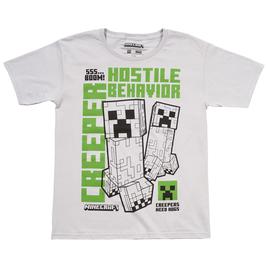 Boys (8-20) Minecraft Creepers Need Hugs Short Sleeve Tee