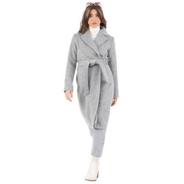 Womens Nine West Belted Faux Wool Trench Coat