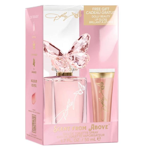 Dolly Parton Scent From Above Eau De Toilette w/ Rose Lip Gloss