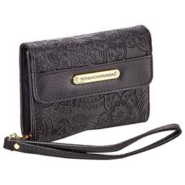 Womens Stone Mountain Paisley Embossed Trifold Wallet