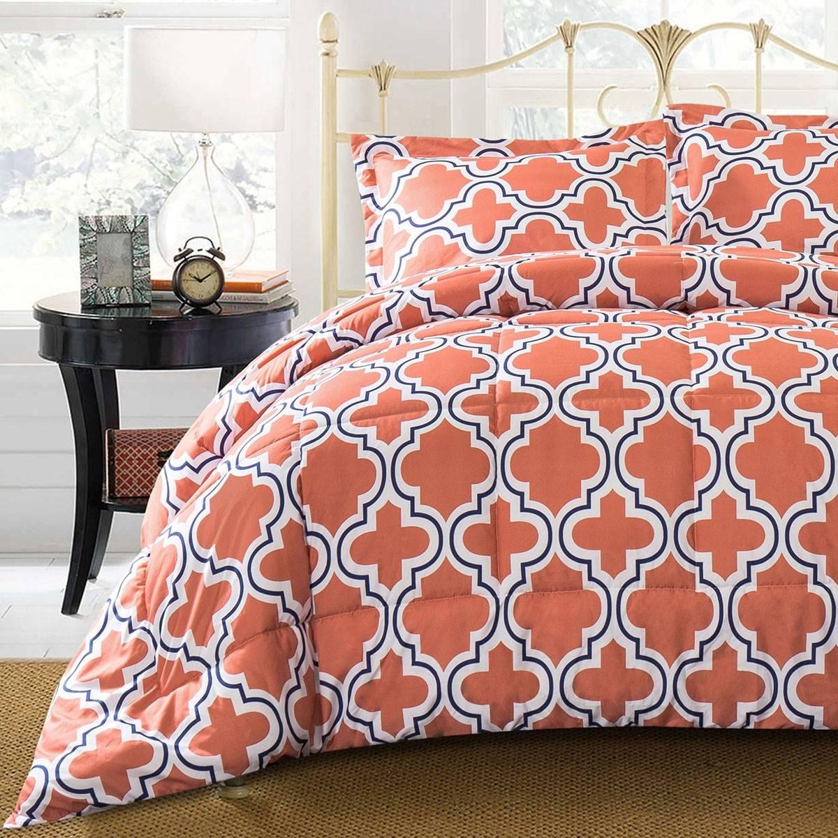 Superior 3pc. Down Alternative Trellis Comforter Set