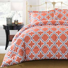 Superior 3pc. Down Alternative Trellis Comforter Set