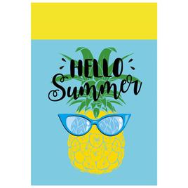 Northlight Seasonal Hello Summer Pineapple Outdoor Garden Flag