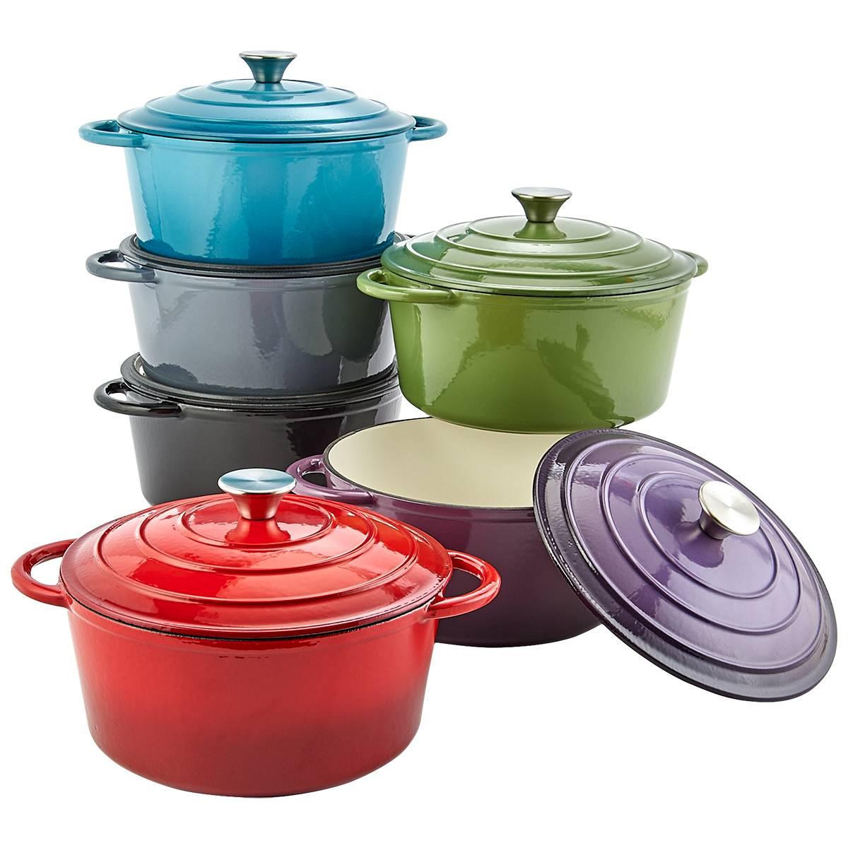 Healthy Living Enamel Cast Iron Dutch Oven- 5qt.
