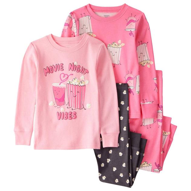 Toddler Girl Carter’s® 4pc. Movie Night Vibes Pajama Set