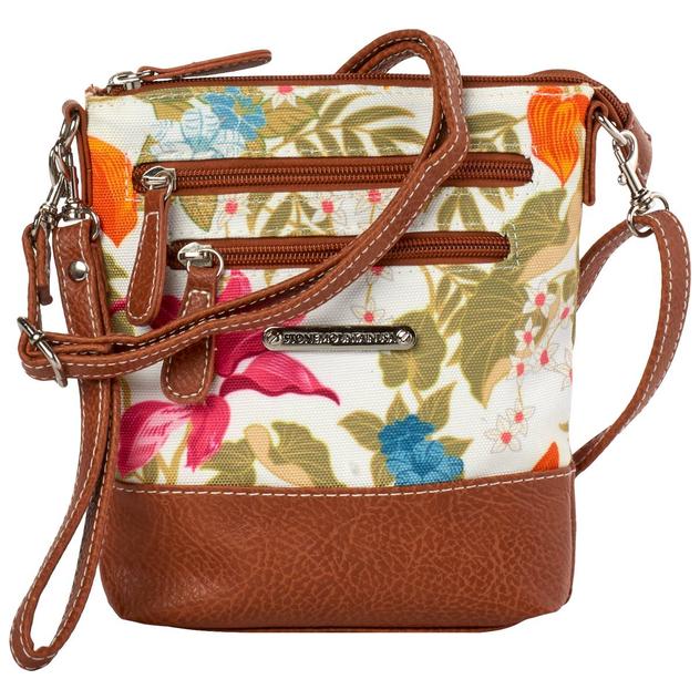Stone Mountain Tropic Garden Canvas 3 Bagger Crossbody