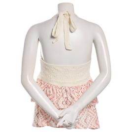 Juniors Madden Girl Lace Double Tier Hanky Halter Top