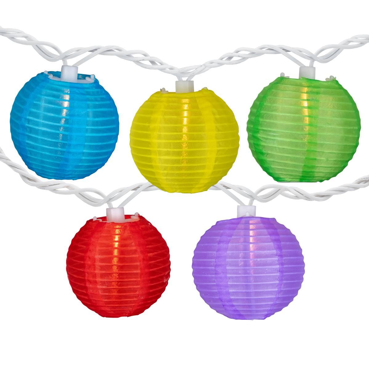 Northlight Seasonal Chinese Lantern Patio Lights - Set of 10