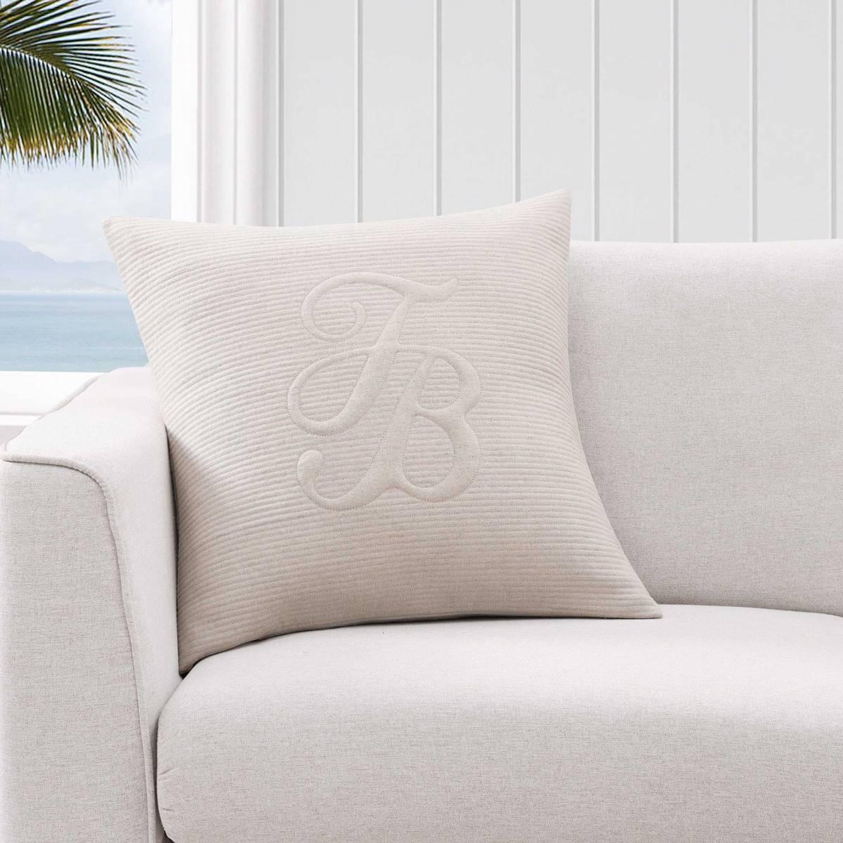 Tommy Bahama Island Estate Quilted Logo Throw Pillow - 20x20