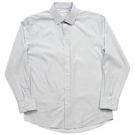 Mens Christian Aujard Slim Fit Geometric Dress Shirt - White