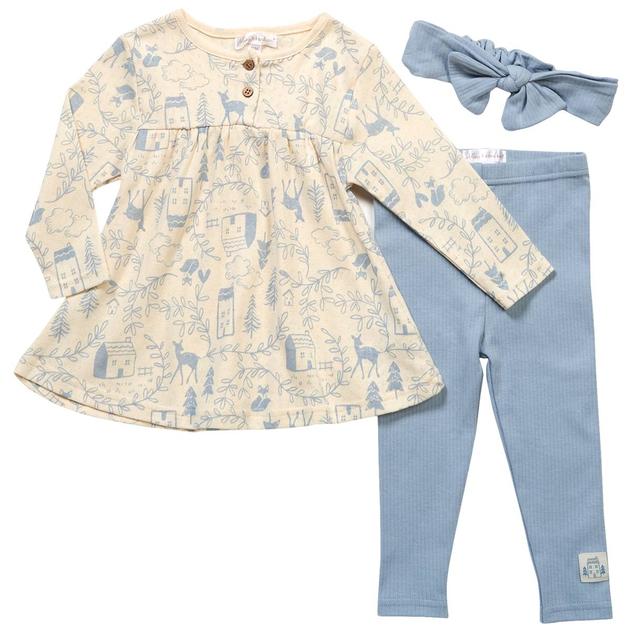 Baby Girl (12-24M) Adley & Hudson® 3pc. Woodland Tunic Set