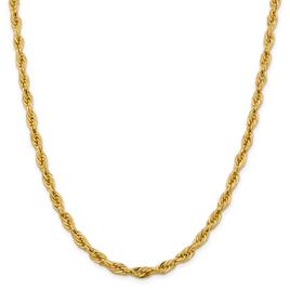 Mens Gold Classics(tm) 5.4mm. 14k Semi Solid Rope Chain Necklace