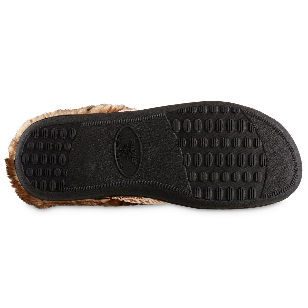 Womens Isotoner Microsuede Ada Hoodback Slippers