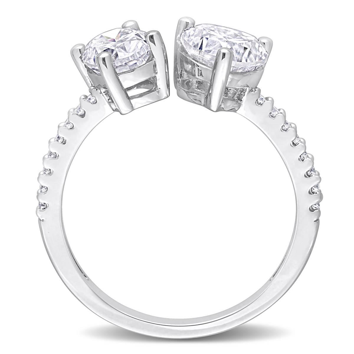 Gemstone Classics™ Sterling Silver Moissanite Ring