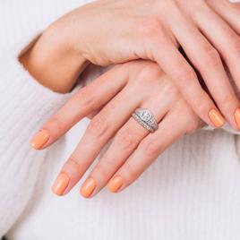 Diamond Classics™ 1/3ctw. Diamond Sterling Silver Bridal Ring Set