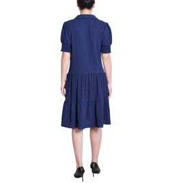 Petite NY Collection Elbow Sleeve Airflow Dress