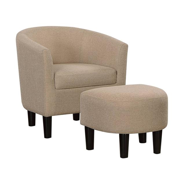Convenience Concepts Take a Seat Churchill Linen Chair & Ottoman