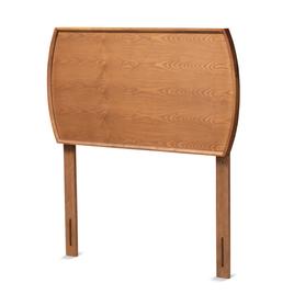 Baxton Studio Laurien Ash Walnut Wood Twin Size Headboard