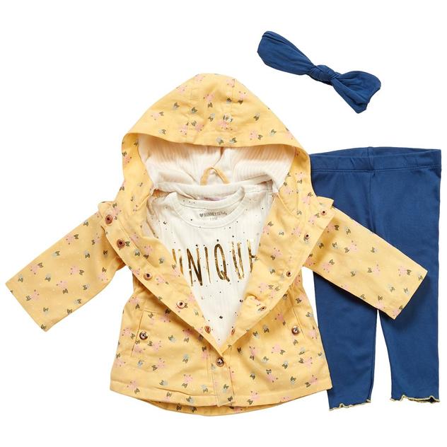 Baby Girl (12-24M) Nannette Floral Jacket/Unique Tee & Leggings