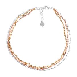 Barefootsies Gold Over Brass Mirror Link Chain Anklet