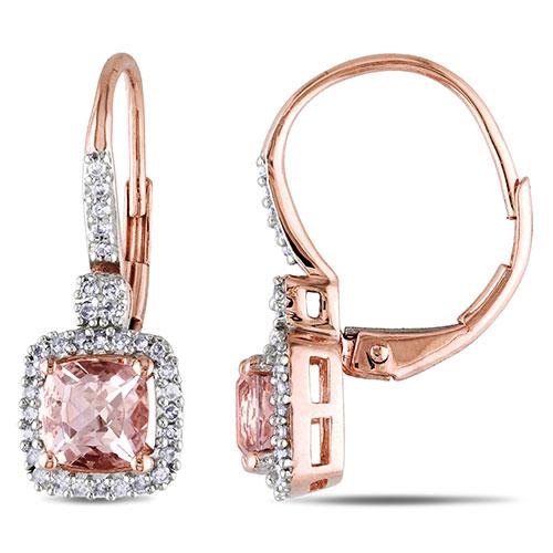Gemstone Classics(tm) 10kt. 1/5ctw. Diamond Leverback Earrings
