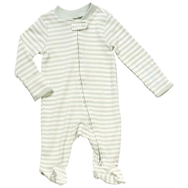 Baby Boy (NB-9M) Carter’s® Striped Rib Zipper Footie Pajamas