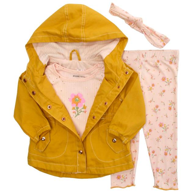 Baby Girl (12-24M) Nannette® 3pc. Flower Jacket Set