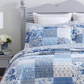 Laura Ashley® Paisley Patchwork 136 TC Reversible Quilt Set