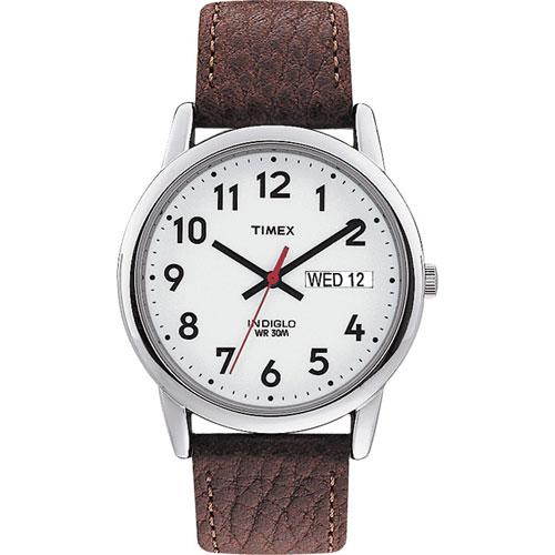 Mens Timex(R) Brown Leather Strap Watch - T200419J