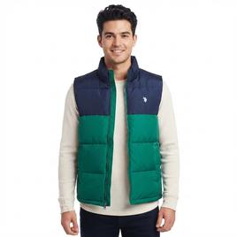 Mens U.S. Polo Assn.(R) Color Block Puffer Vest