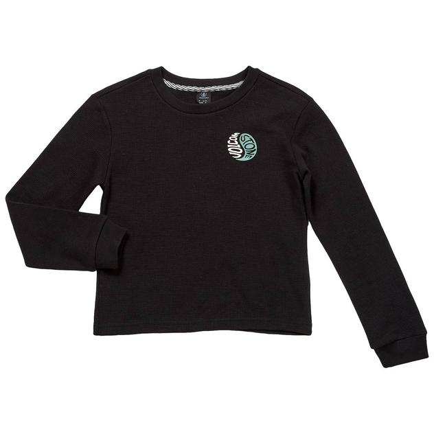 Girls (7-14) Volcom Long Sleeve Peace Flower Back Art Thermal Top