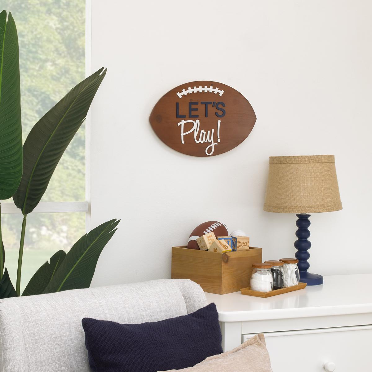 Little Love by NoJo Wood Football Wall Décor