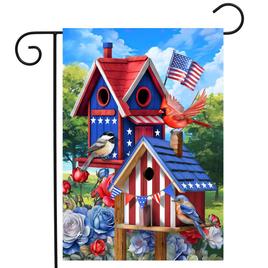 Briarwood Lane Home of the Free Birdhouse Garden Flag