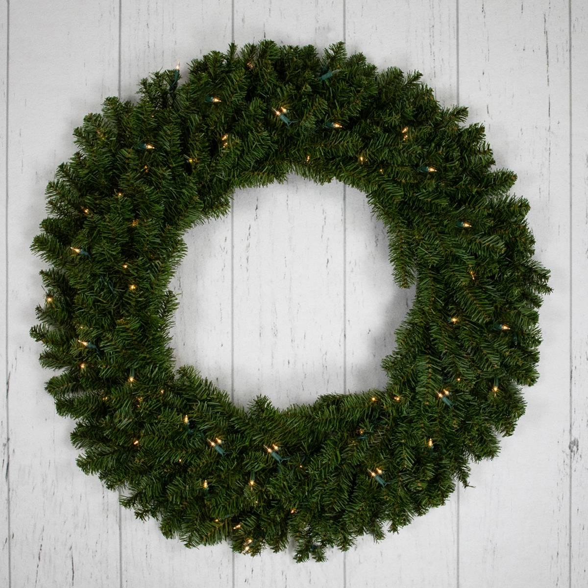 Northlight 36in Pre-Lit Canadian Pine Artificial Christmas Wreath