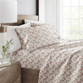 Soft Essentials 4pc. Ultra Soft Blooming Floral Sheet Set