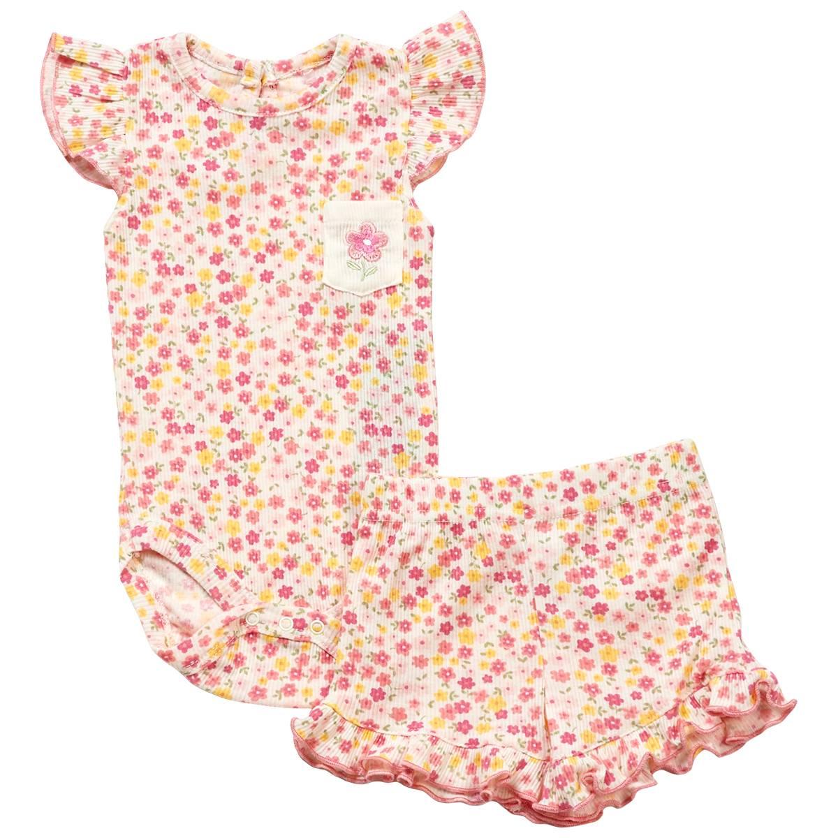 Baby Girl (NB-9M) Chick Pea(R) Ditsy Floral Short Set