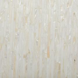 9th & Pike® Beige Mussel Shells And Wood Accent Table