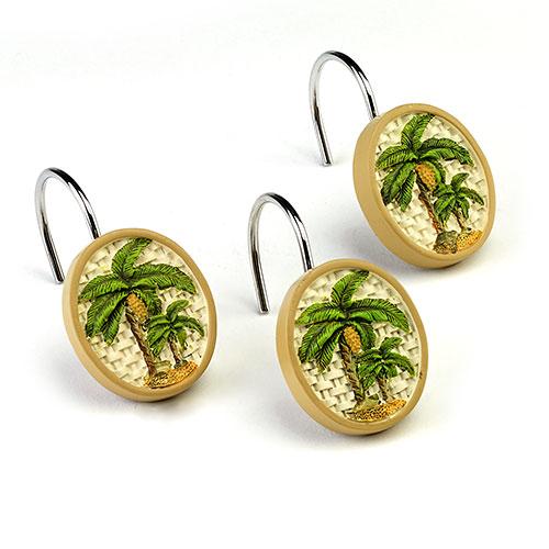 Avanti Colony Palm Shower Curtain Hooks