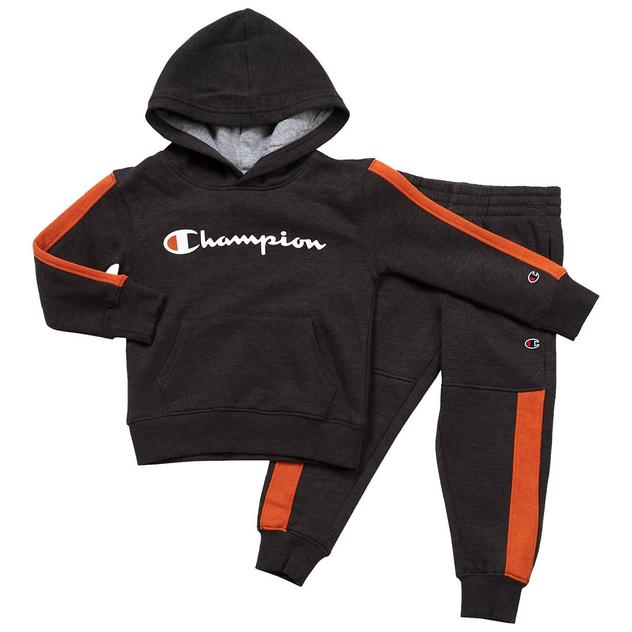 Boys (4-7) Champion® Hoodie & Jogger Sweatpants Set - Charcoal